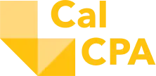 Logo of the California Society of CPAs (CalCPA), provider of free continuing professional education courses and resources.